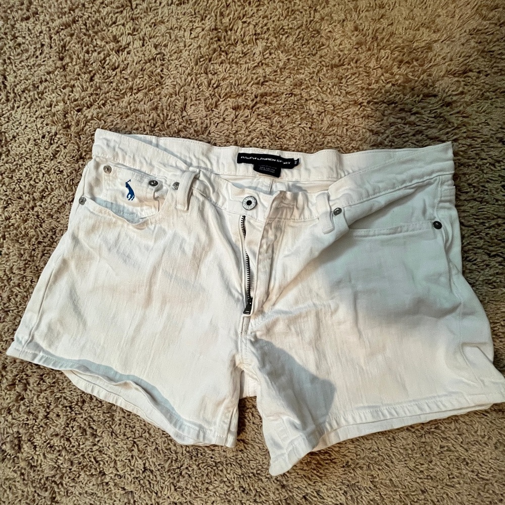 Women’s Ralph Lauren Sport white shorts